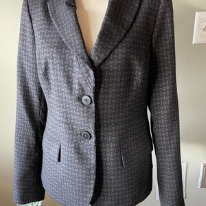 Charcoal Patterned Black/Purple Blazer